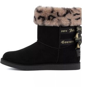 Juicy Couture King 2 Cold Weather Boots, Black Leopard,NWOT sample pair tried on